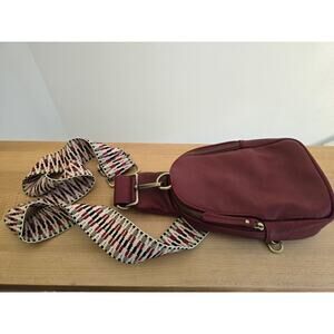 Urban Originals Anthropologie Liberty Sling Bag Faux Red Leather